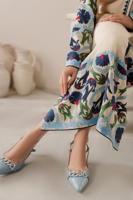 VINTAGE Premium Luxury Embroidered Lawn Suit