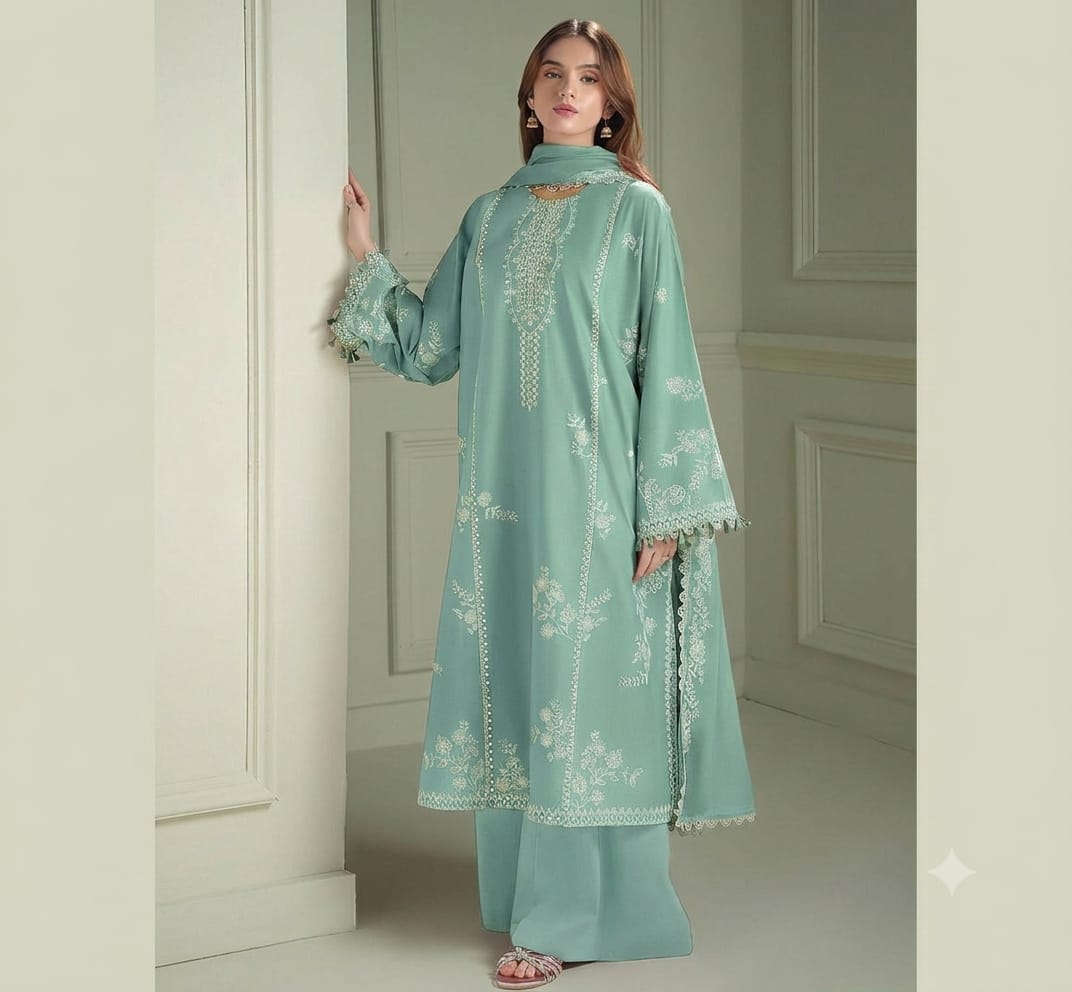 CROSS STITCH Embroidered Lawn Suit - Primary product photo
