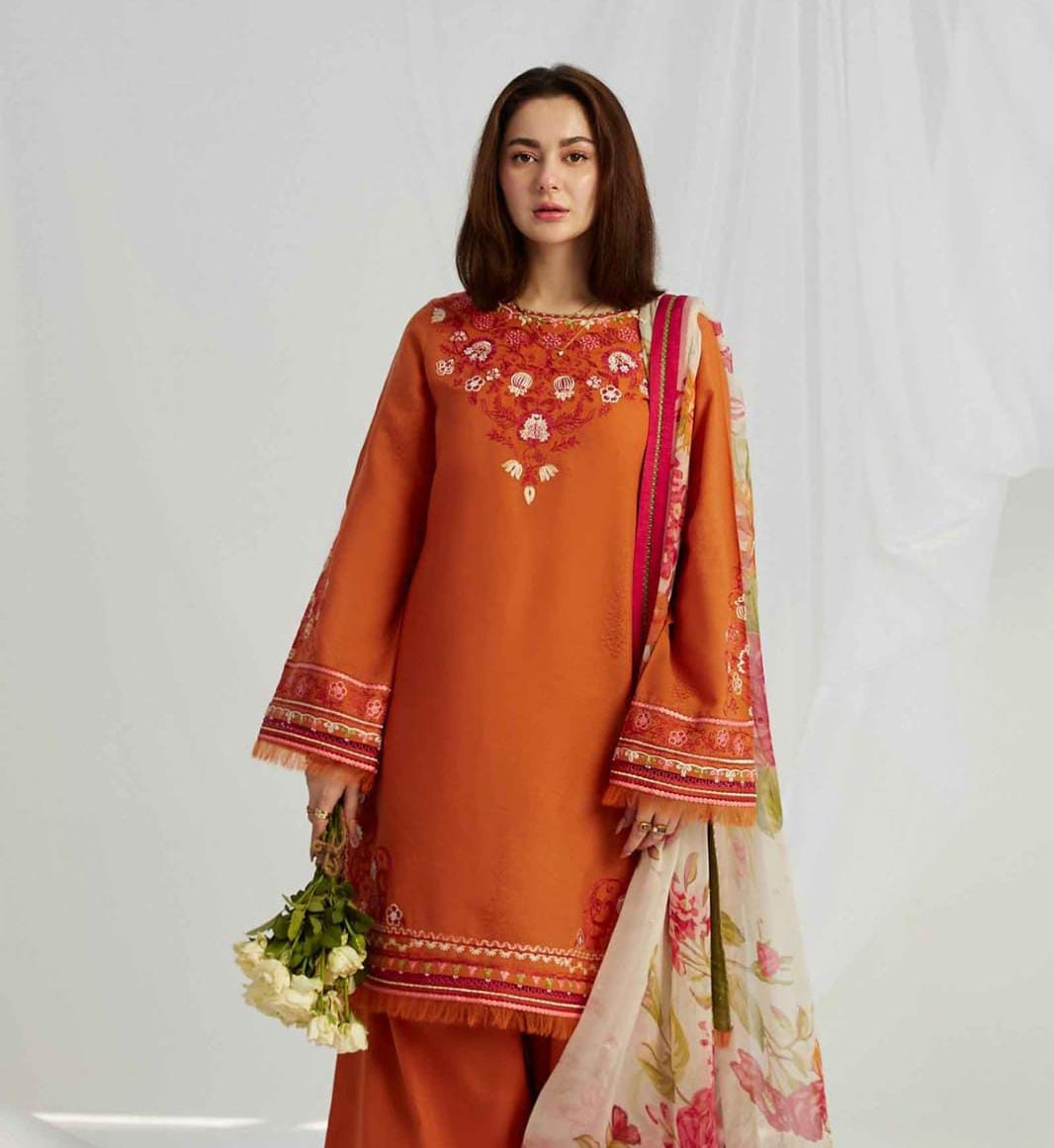 COCO ZARASHAHJAN Luxury Embroidered Lawn Suit