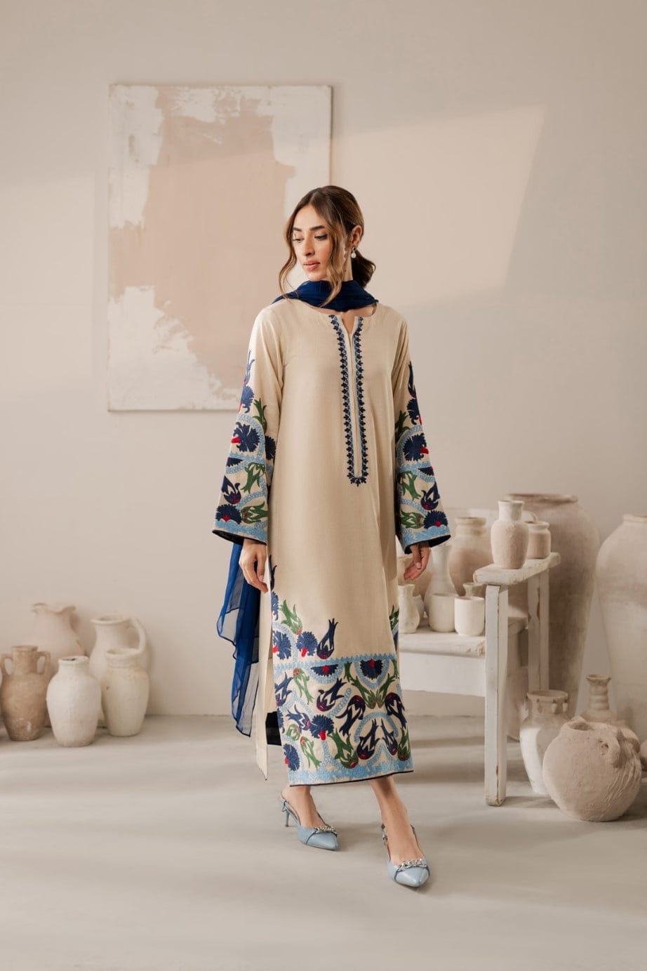 VINTAGE Premium Embroidered Lawn Suit - Primary product photo
