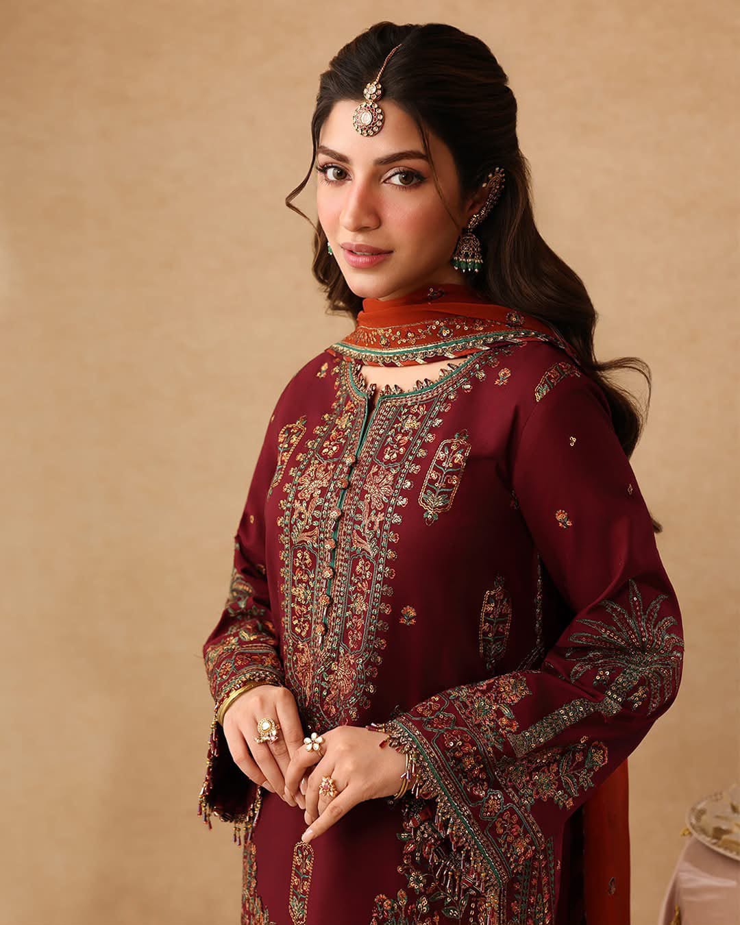 Asim Jofa Luxury Wedding Chiffon Suit - Additional product view