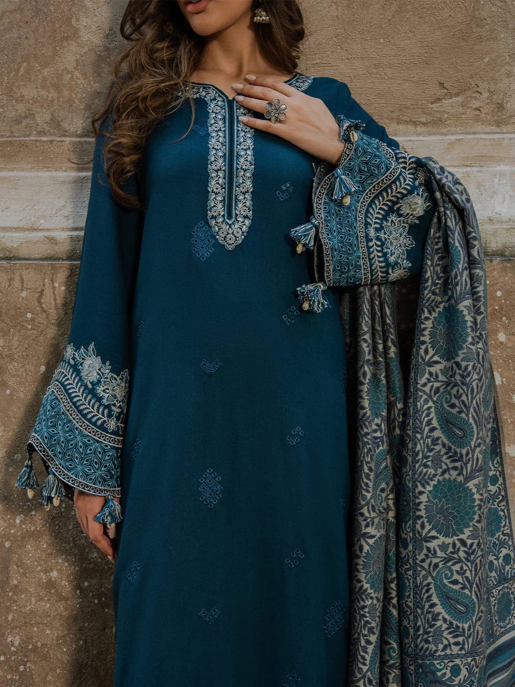 IZEL Embroidered Lawn Suit - Additional product view