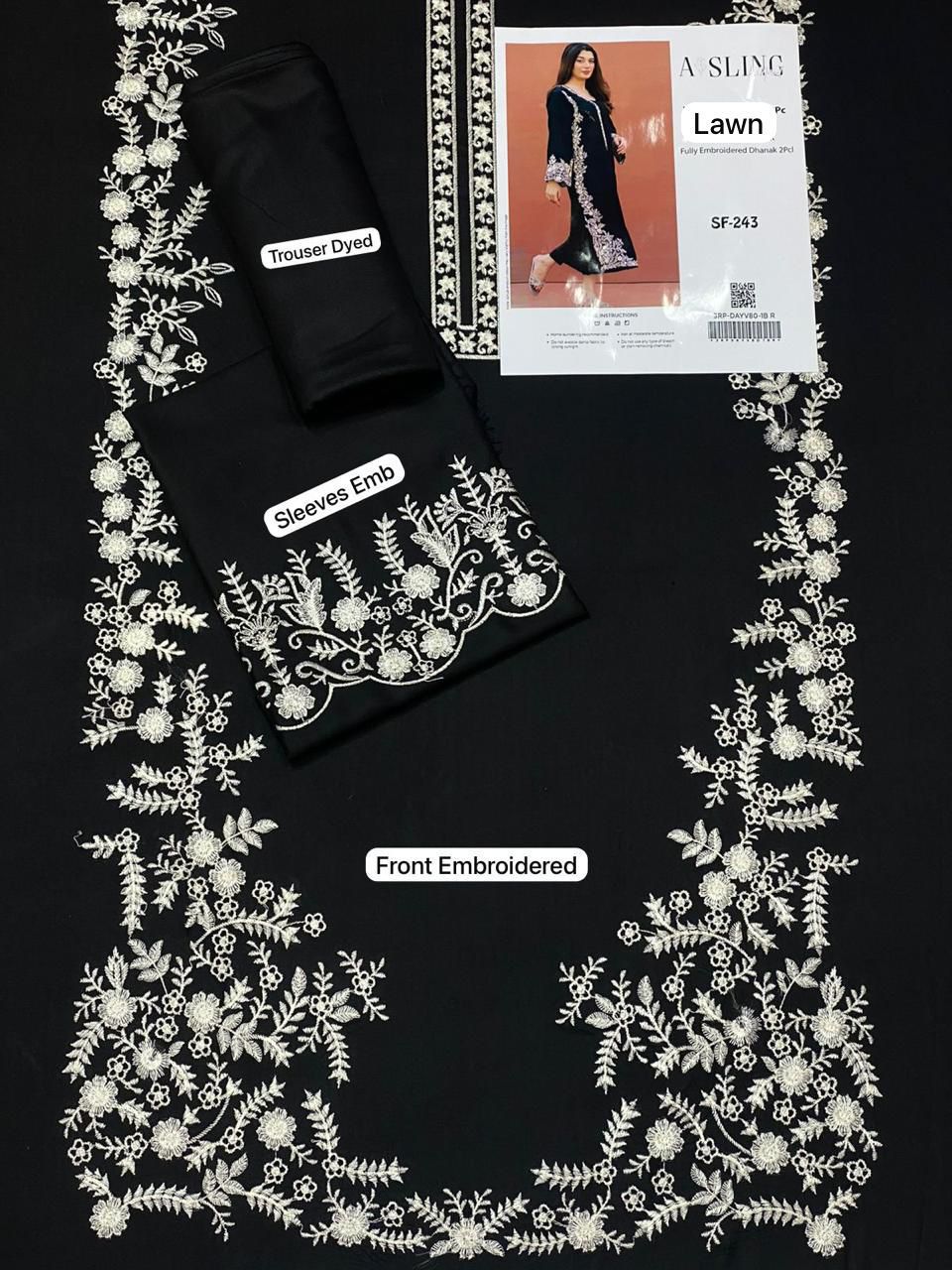 Maria.B. Luxury 2 Piece Embroidered Lawn Suit - Additional product view