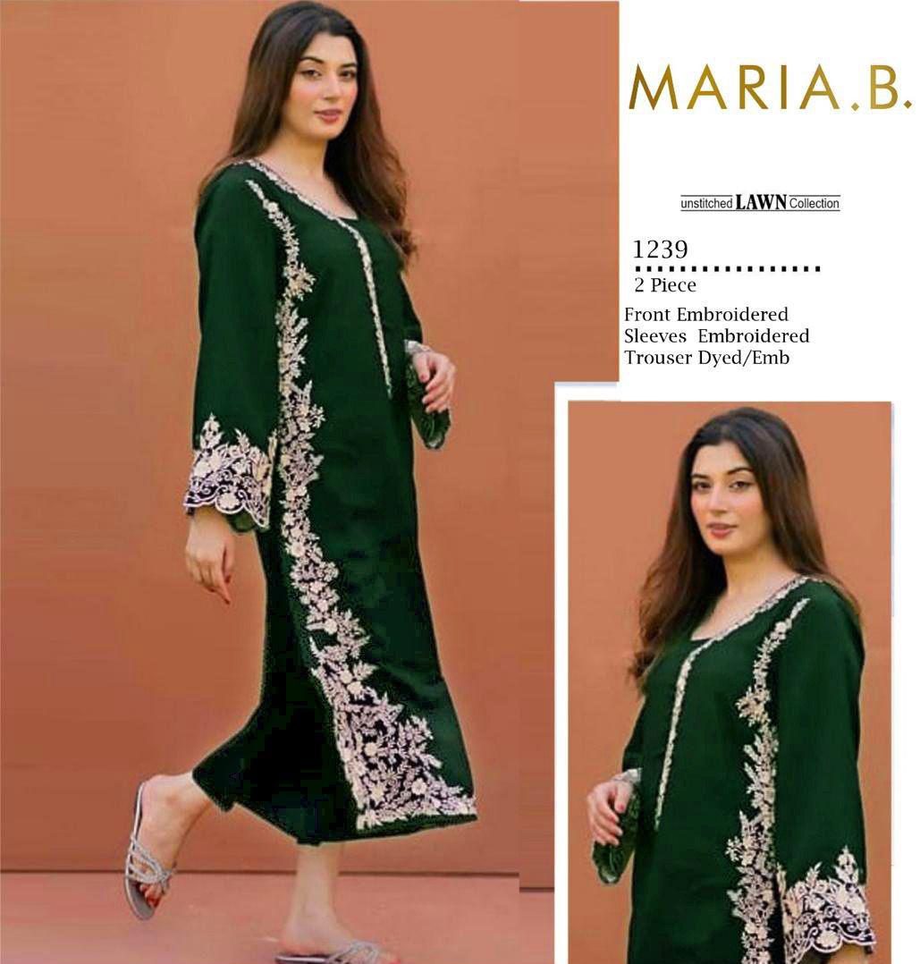 Maria.B. Luxury 2 Piece Embroidered Lawn Suit - Primary product photo