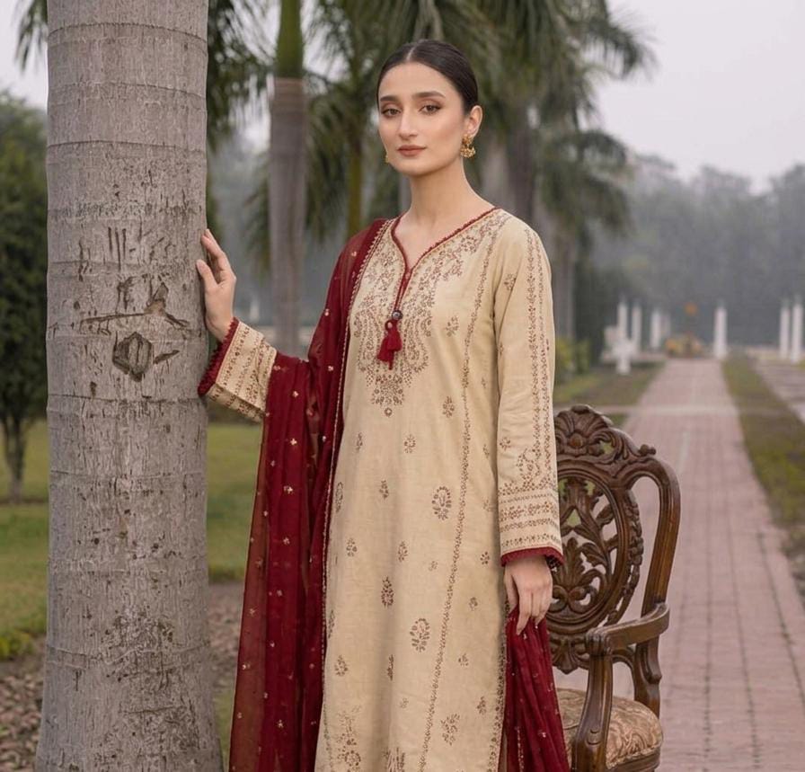 BATIK Premium Luxury Embroidered Lawn Suit