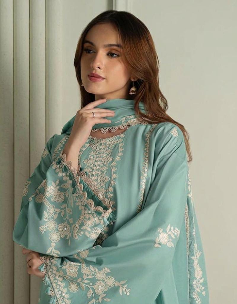 CROSS STITCH Premium Luxury Embroidered Lawn Suit